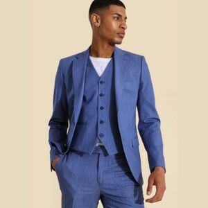 BoohooMan Men's Skinny Single Breasted Suit Jacket - 34